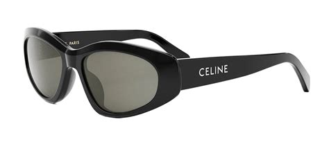 5701a celine sunglasses|Celine Monochroms Geometric Shiny Black Smoke Unisex .